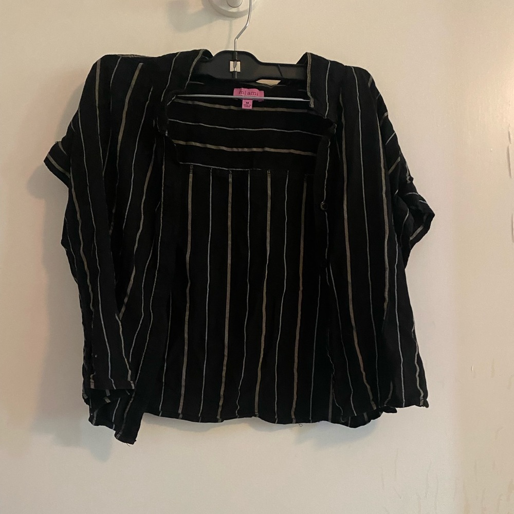 Crop Top Button Down